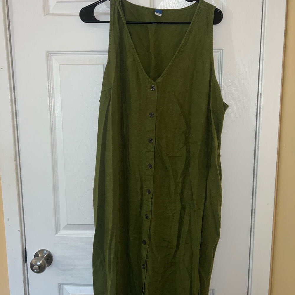 Old Navy Olive Green Maxi Dress